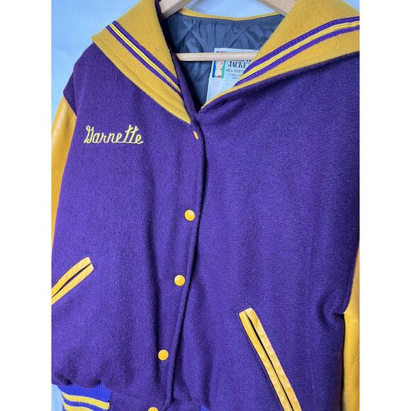 Womens Varsity Jacket Size L Wool Sailor Collar Rosati Kain St Louis Vintage 90s - Picture 4 of 13